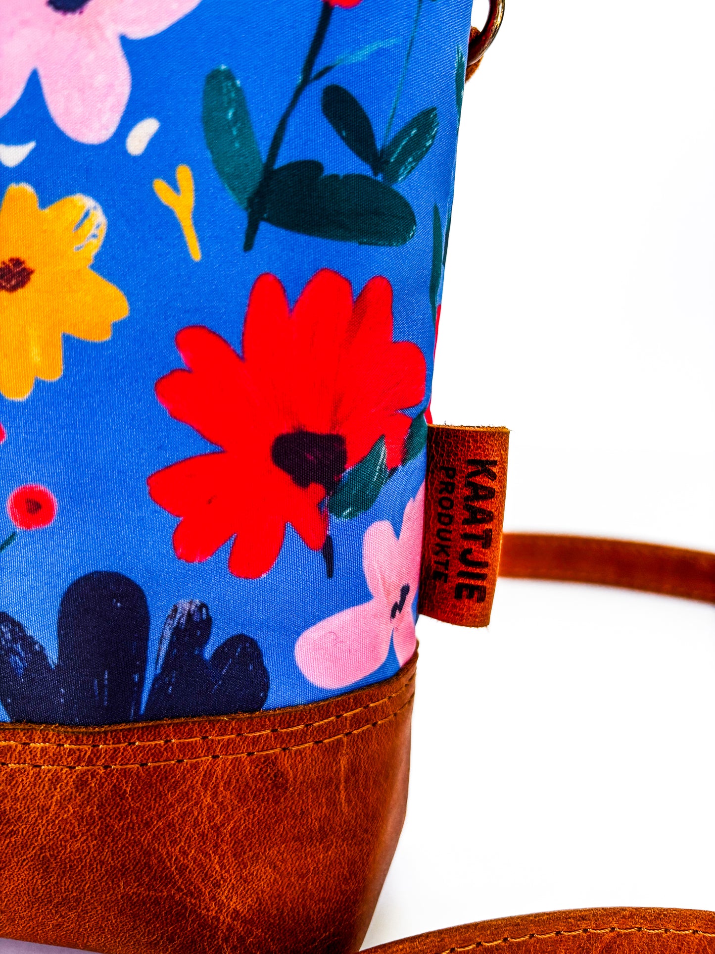 Wildflowers Leather Crossbody Bag