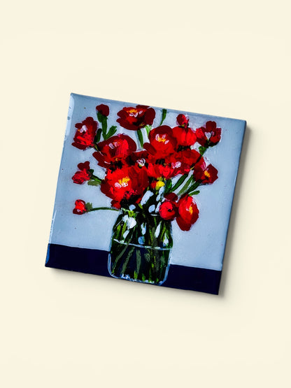Tiny Art Magnets: Flowers
