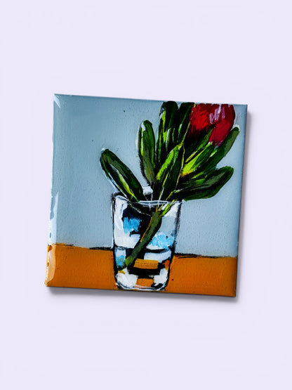 Tiny Art Magnets: Flowers