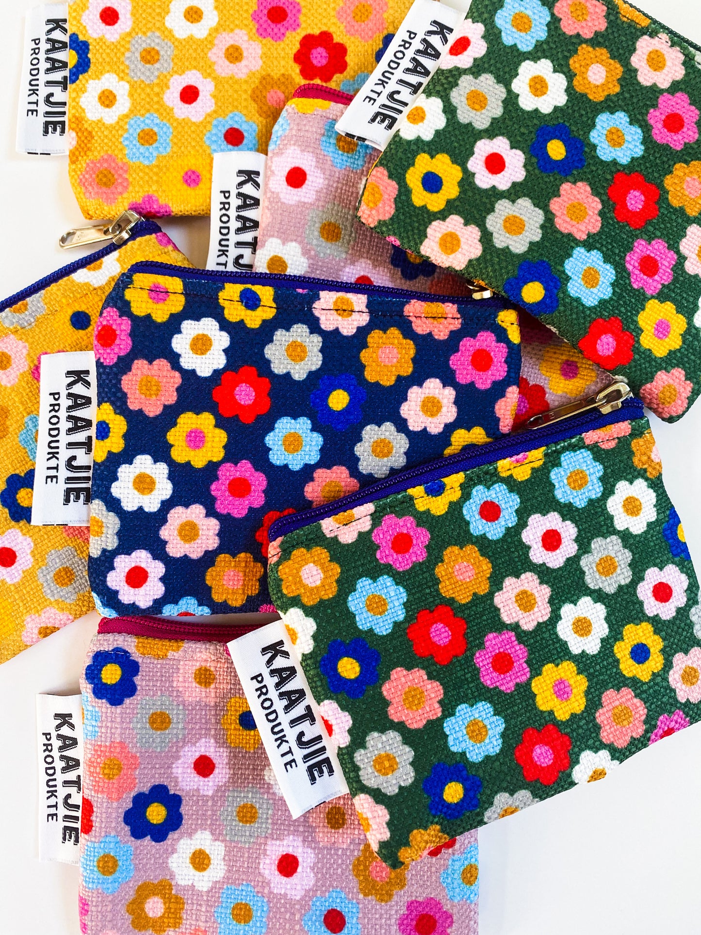 Coin Bags: Happy Flowers