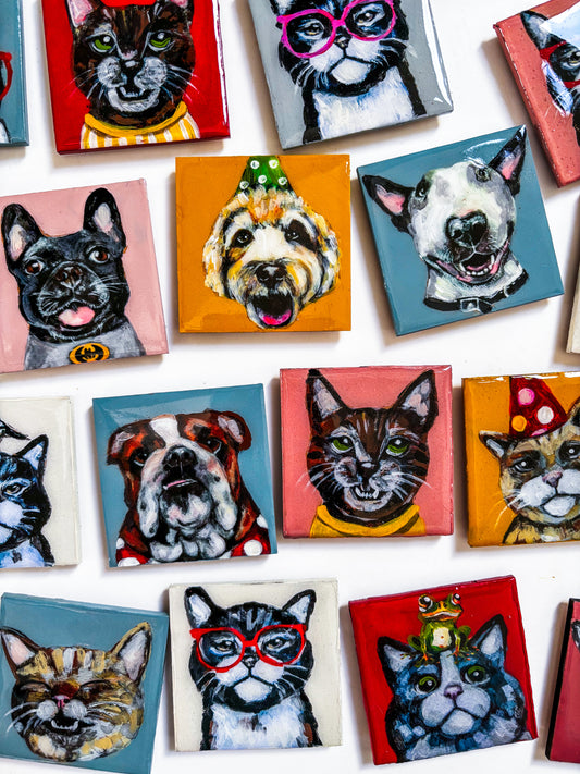 Tiny Art Magnets: Furkids