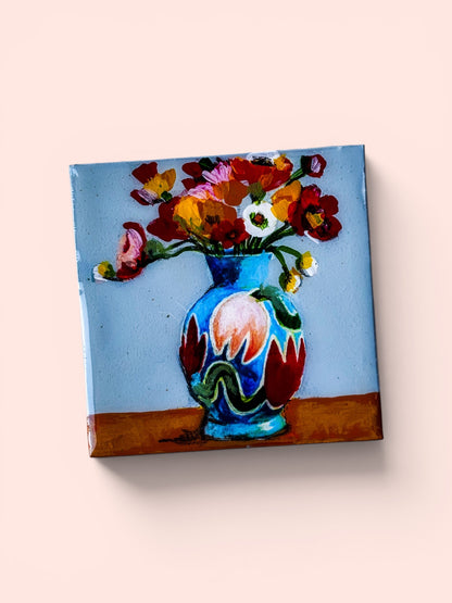 Tiny Art Magnets: Flowers