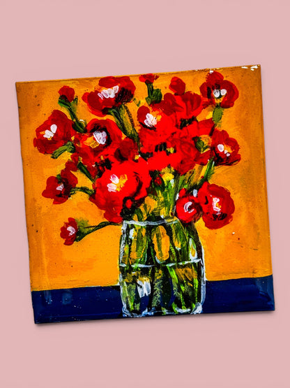 Tiny Art Magnets: Flowers