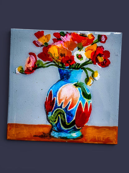 Tiny Art Magnets: Flowers