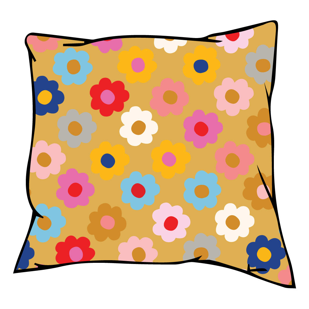 Scatter Cushions: Happy Flower